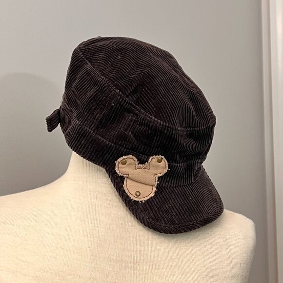 Disneyland Resort Mickey Mouse Corduroy Cadet Style Hat Cap Adult Size - Picture 10 of 11